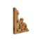 Natural Vintage Antique Distressed Wood Corbel Shelf Brackets (Set of 2)